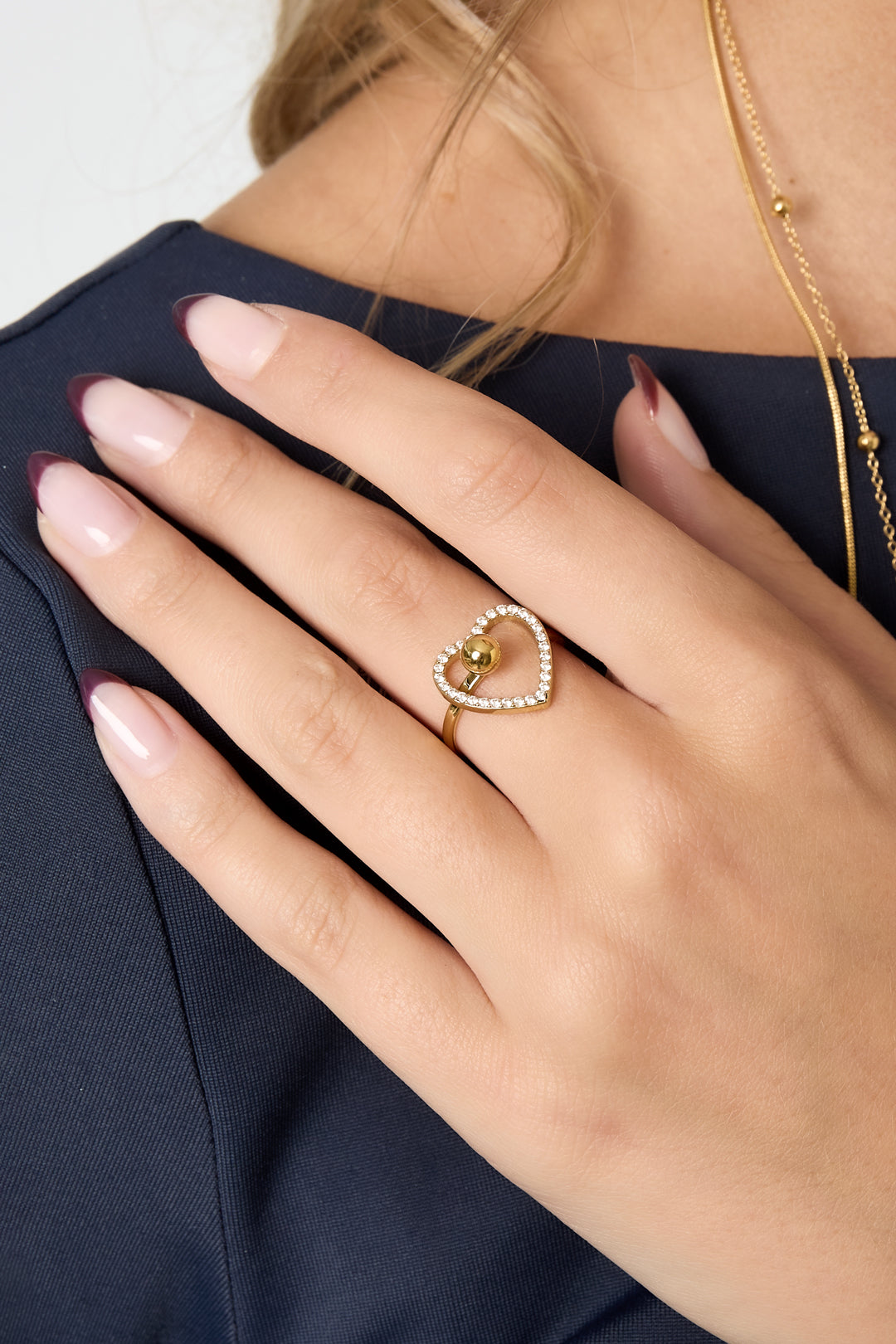 Elegante, verstelbare opvallende ring