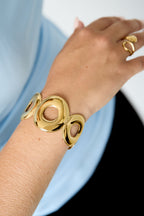 Elegante Gouden Manchetarmband