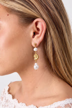 Oorbellen Met Schelpvormig Hangertjes