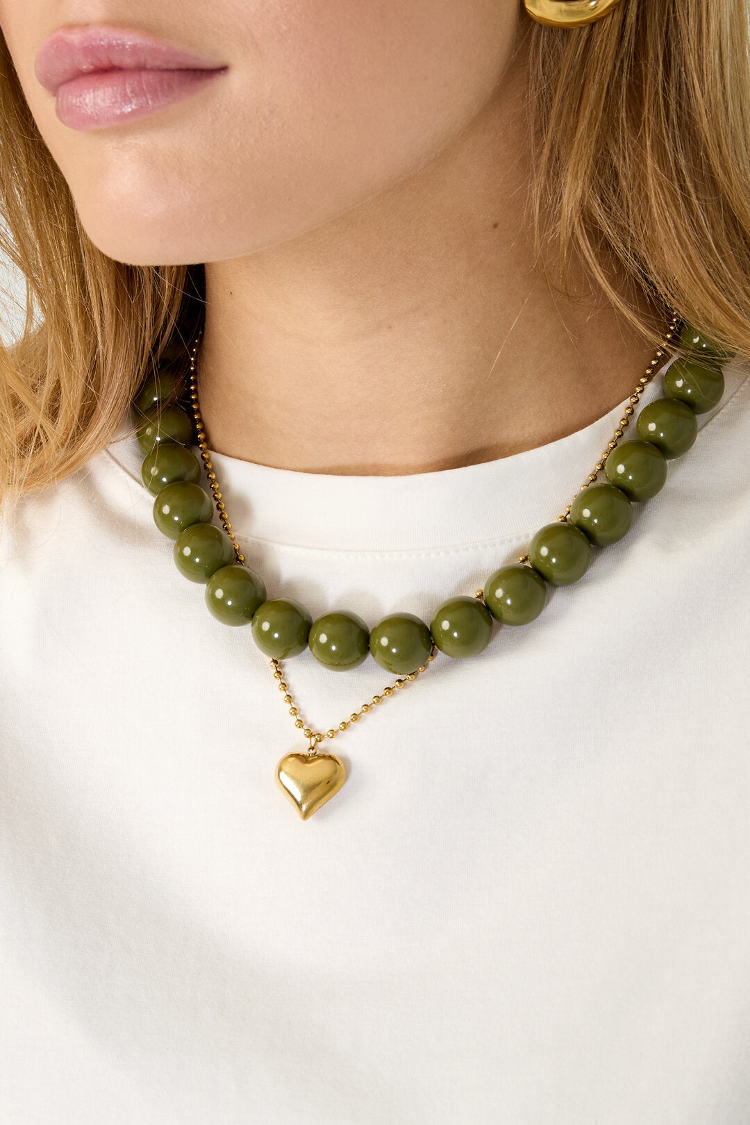 Stijlvolle Kralenketting van Hars 
