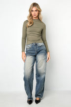 All-Fit Gebreide Lange Mouw Top