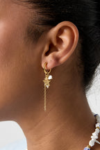 Oorringetjes Met Zeester, Ketting, Parels En Kraal