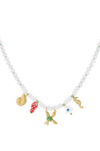 Vrolijke Kralen Initialen Ketting Met Bedels