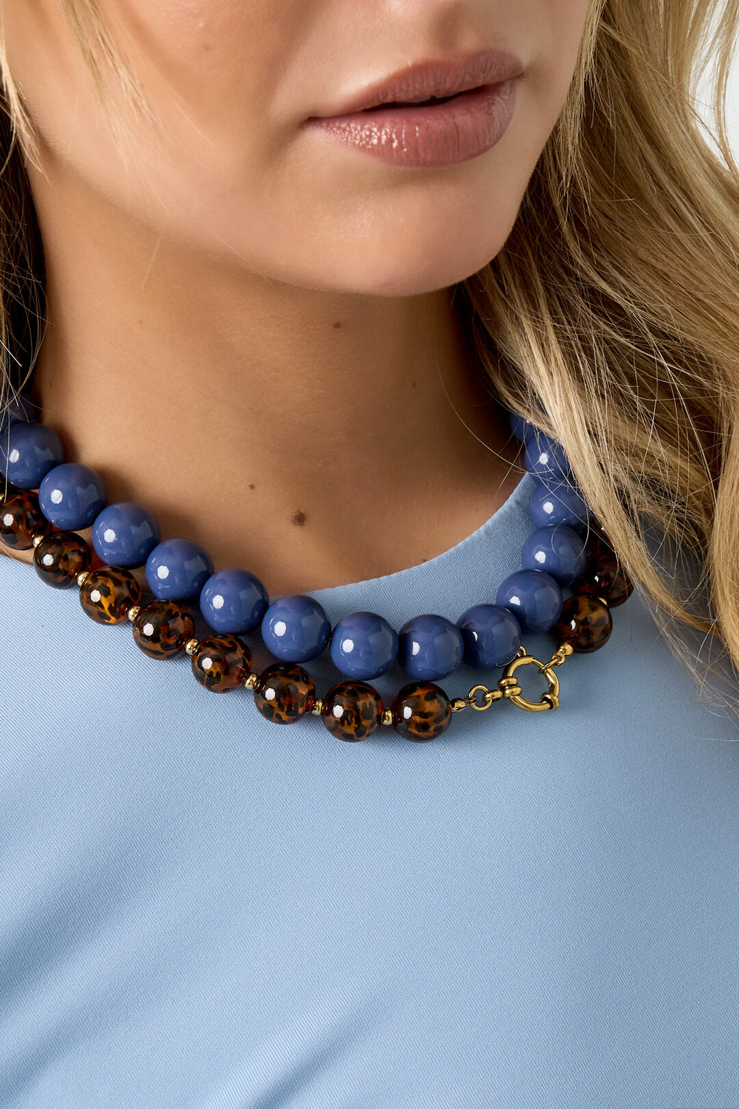 Stijlvolle Kralenketting van Hars 