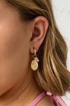 Oorbellen Met Kralen En Schelp Charm