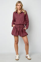 Woven Cotton Vrouwen Shorts Casual Stripes