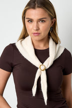 Elegante zomersjaal voor dames in effen kleuren