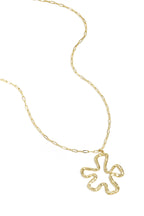 Ketting Met Hangende Bloemcharm