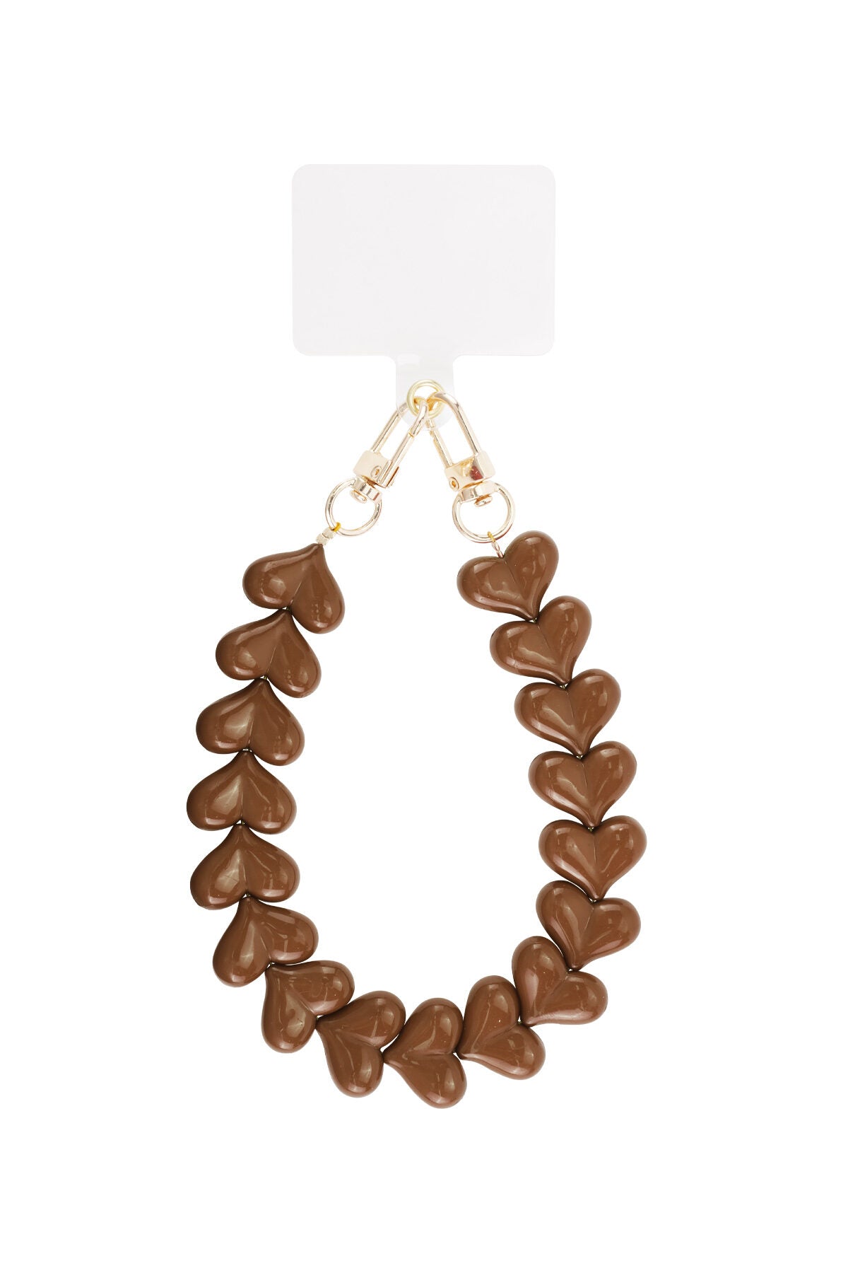 Acryl Hart Telefoonketting