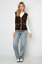 Stijlvolle Herfst/Winter Geweven Vest