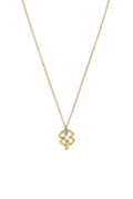 Geplaatste Klavertje Vier Hanger Ketting 