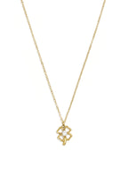 Geplaatste Klavertje Vier Hanger Ketting 