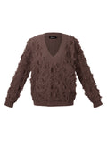 V Sweater Met Franjes