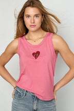 Zachte Geknipte Hart Tank