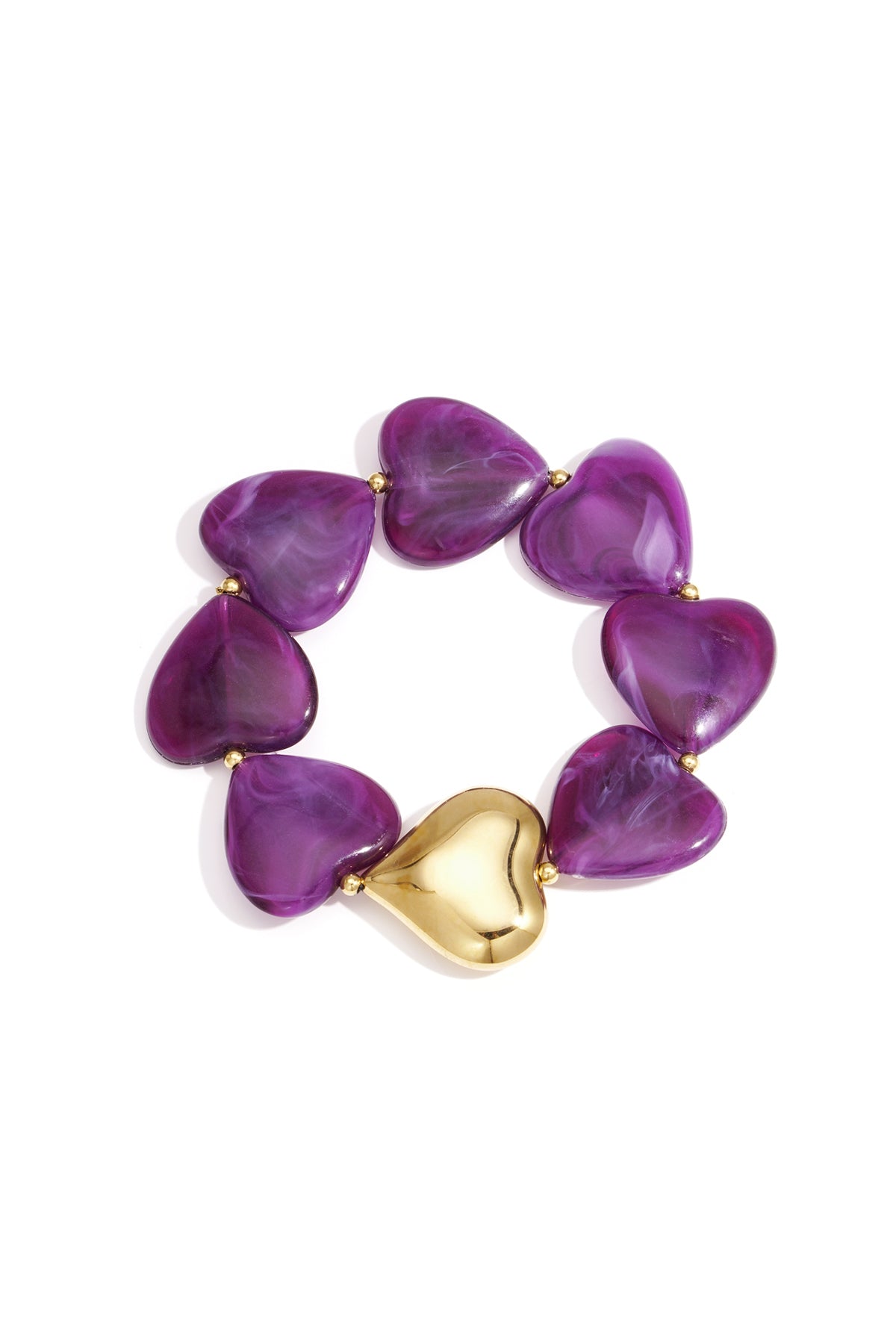 Charmante Retro-Armband Met Hartjes En Kralen