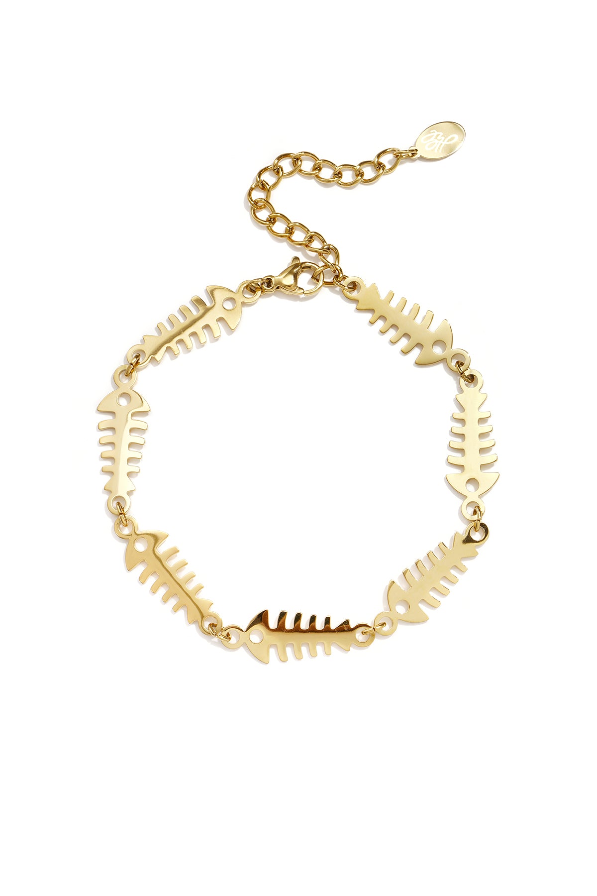 Gouden Stalen Vis Armband