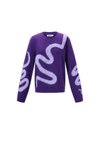 Gebreide Polyestervezel Vrouwen Truien Casual Kleurcontrast