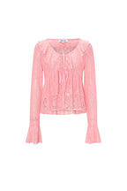 Lange Mouwen Top Elegante Ruches