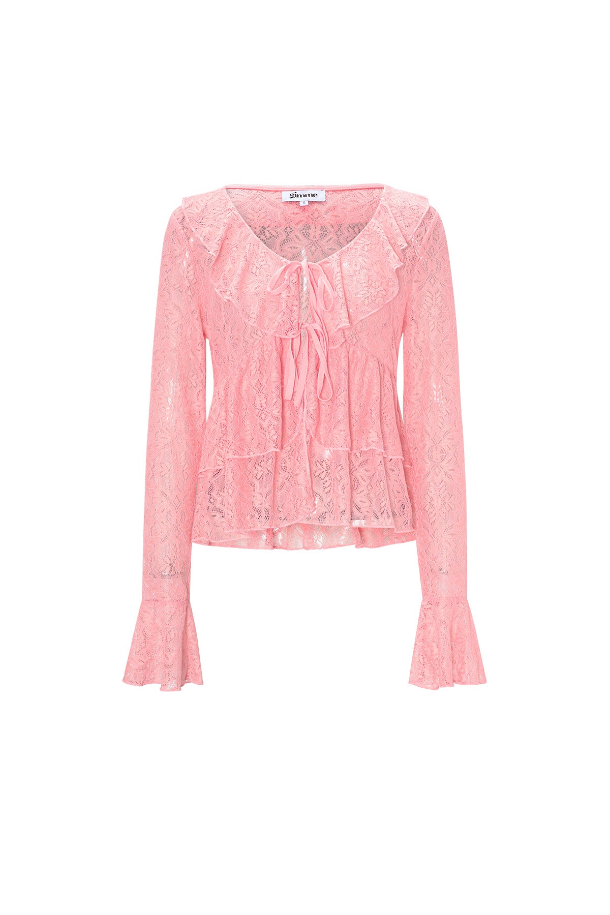 Lange Mouwen Top Elegante Ruches