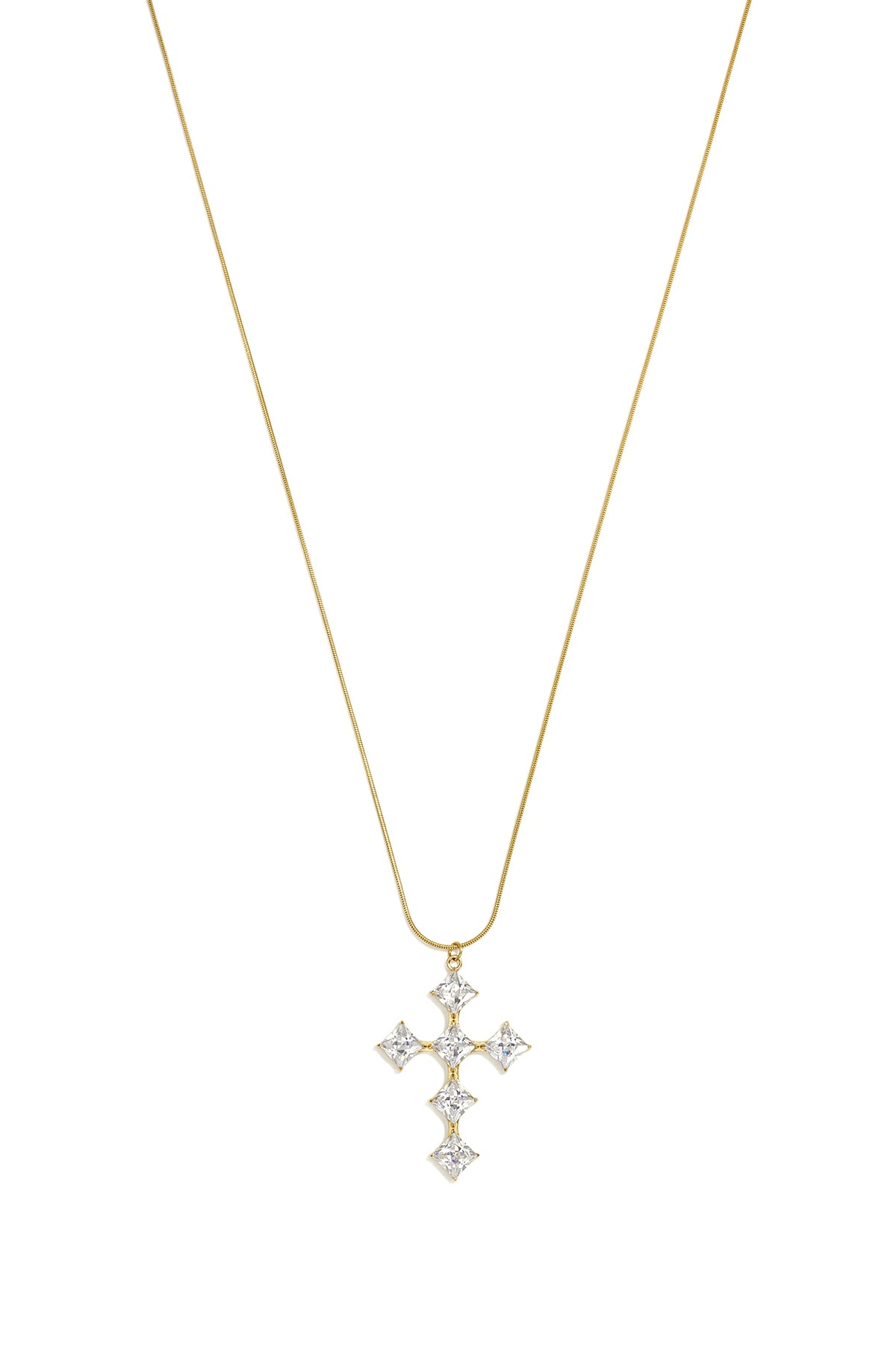Lange Halsketting Met Strass