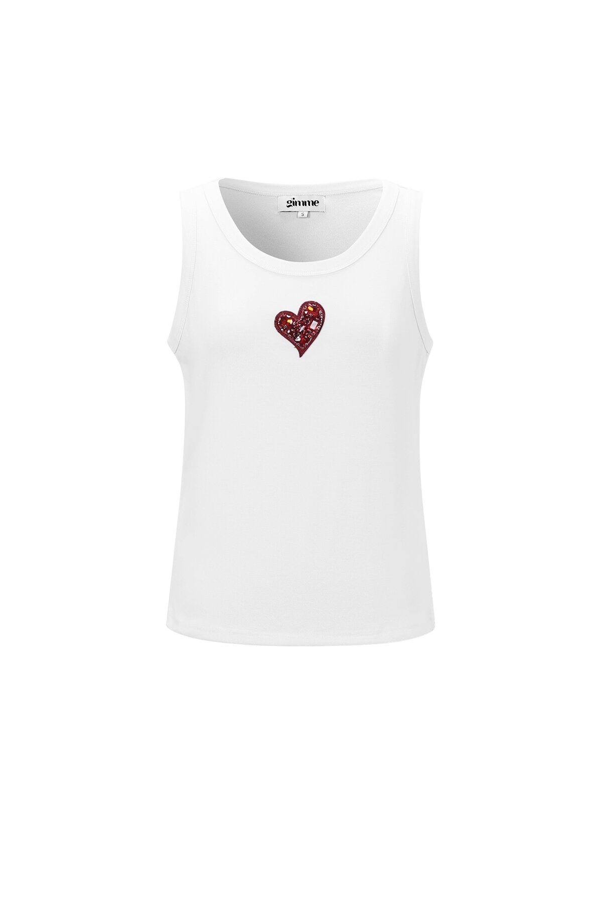 Zachte Geknipte Hart Tank