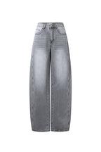 Hoge Taille Wijdbeen Denim Broek