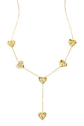 Y - Vormige Ketting Met Golvende Harten