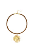 Elegante Koffiebruine Hangerketting