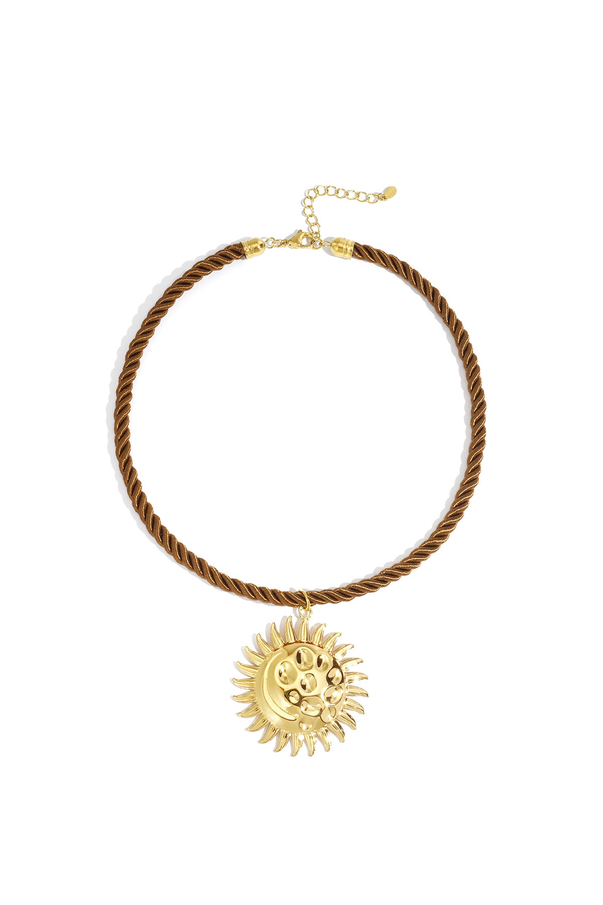 Elegante Koffiebruine Hangerketting