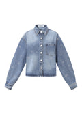 Stijlvolle Blauwe Denim Jasje