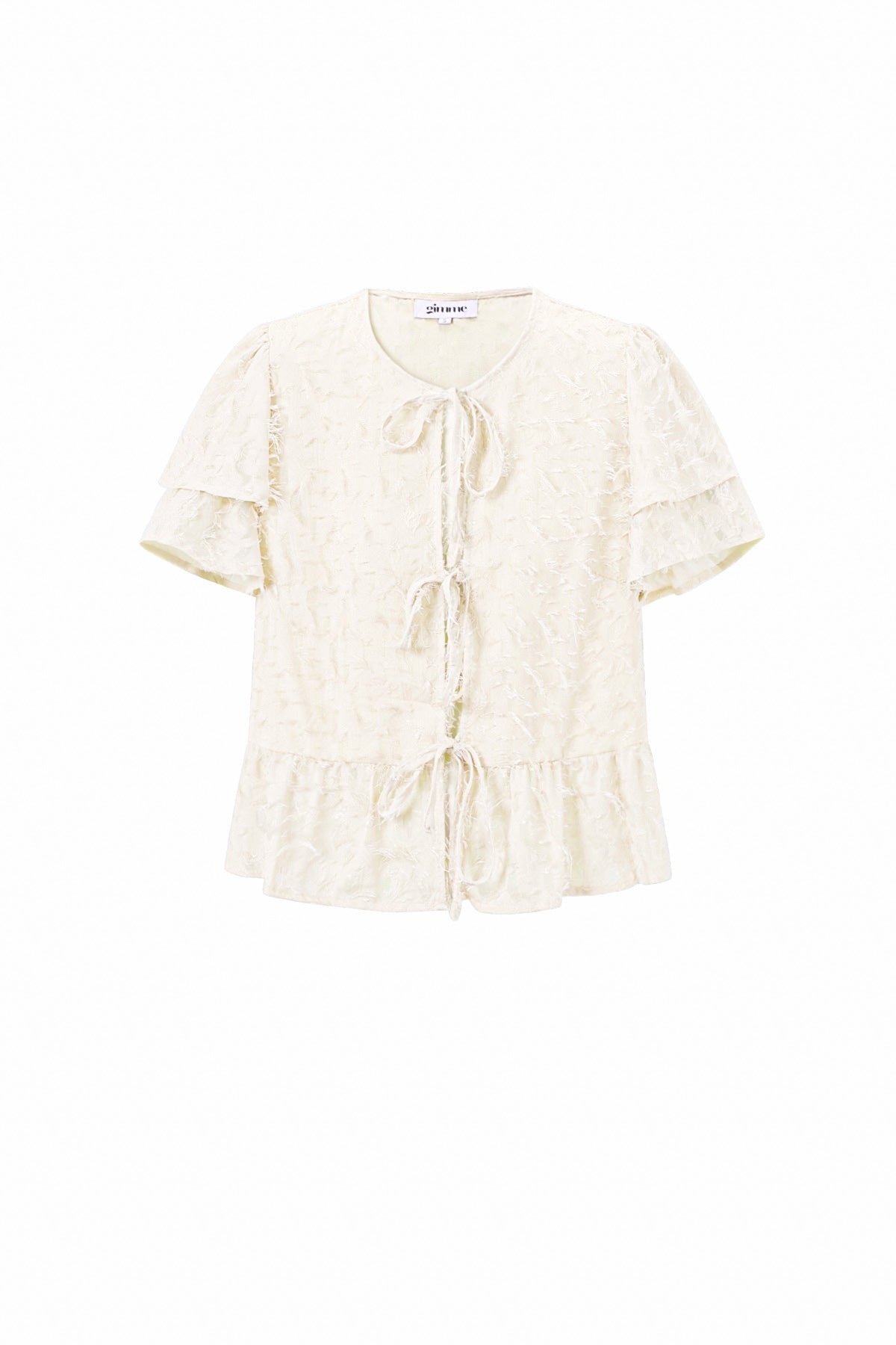 Korte Mouwen Tops Elegante Sluiting Solide Kleur