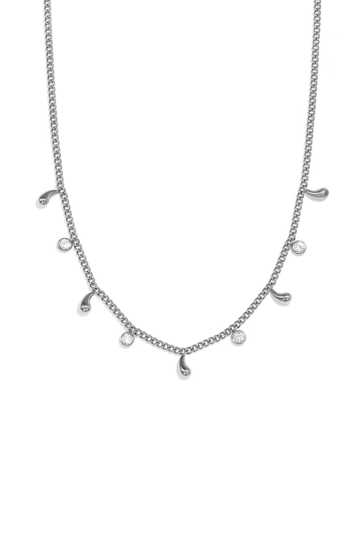 Elegante Rijnsteencollier