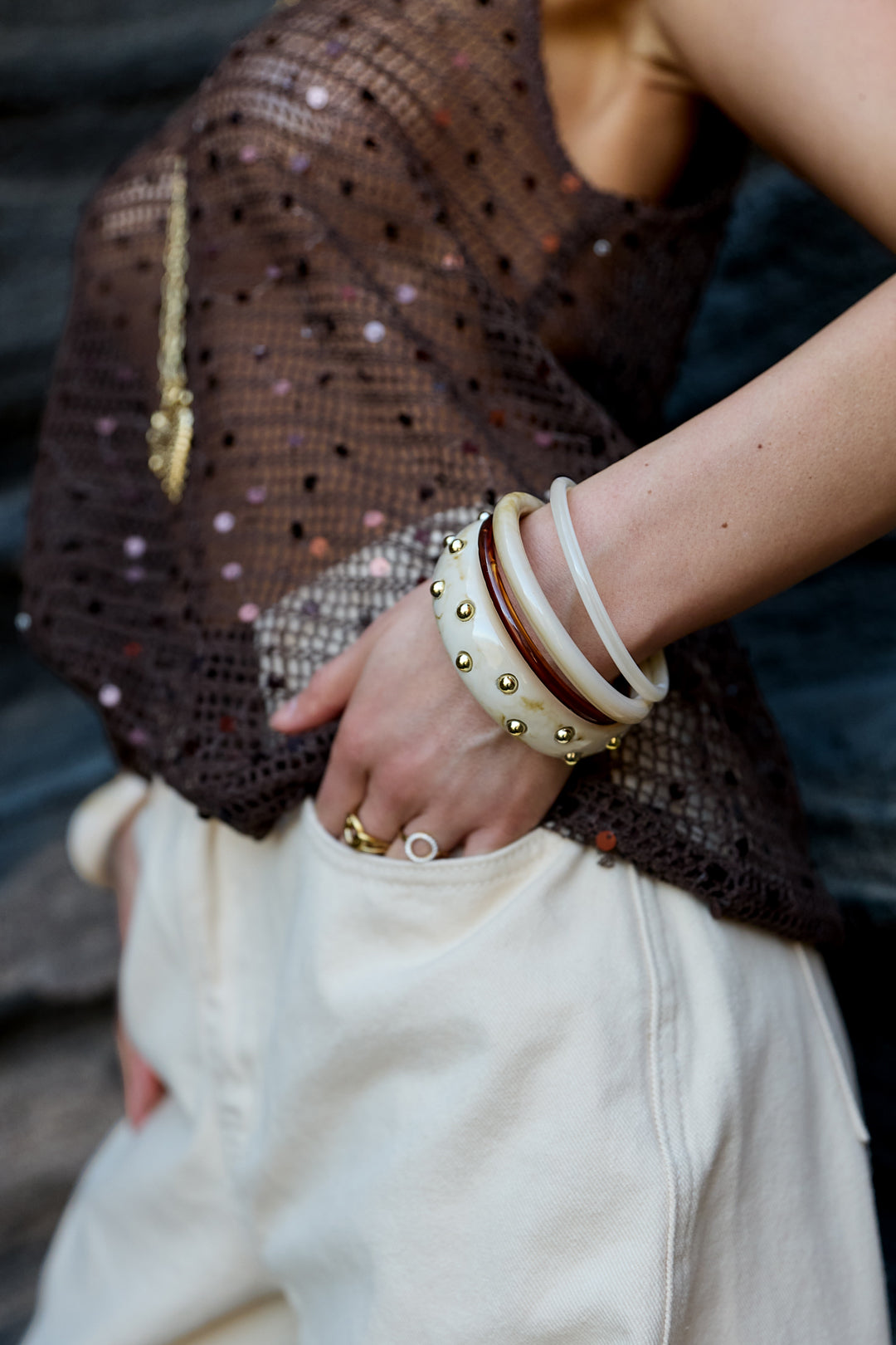 Acryl Armbanden Effen Kleur