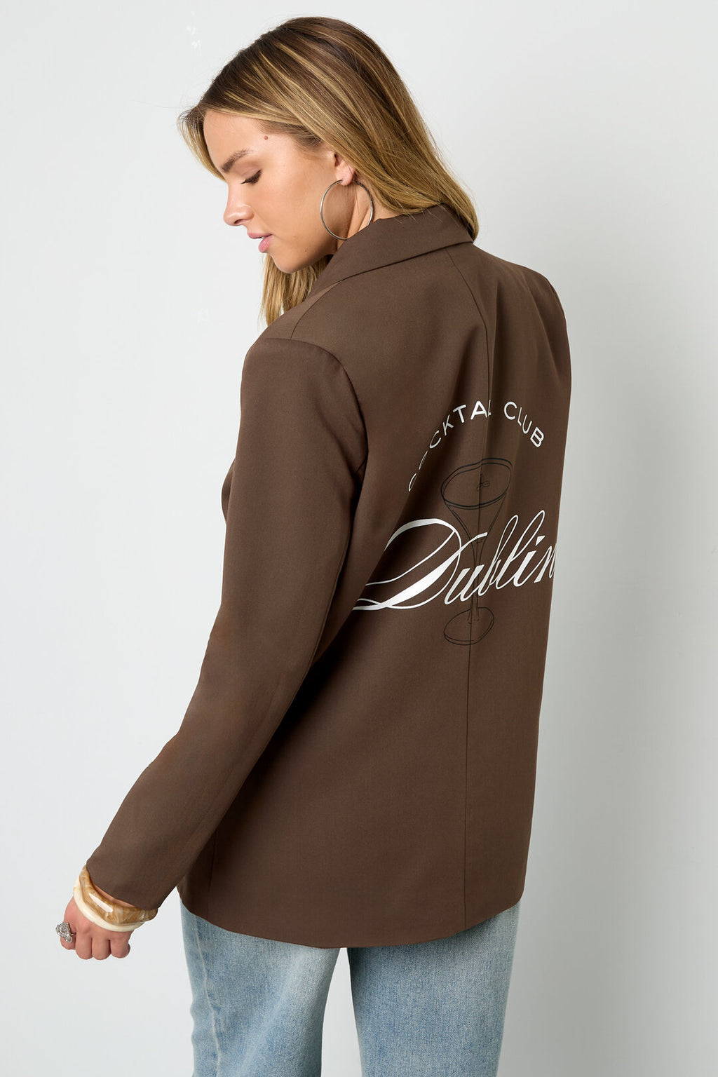 Geweven Jas Elegant Letters