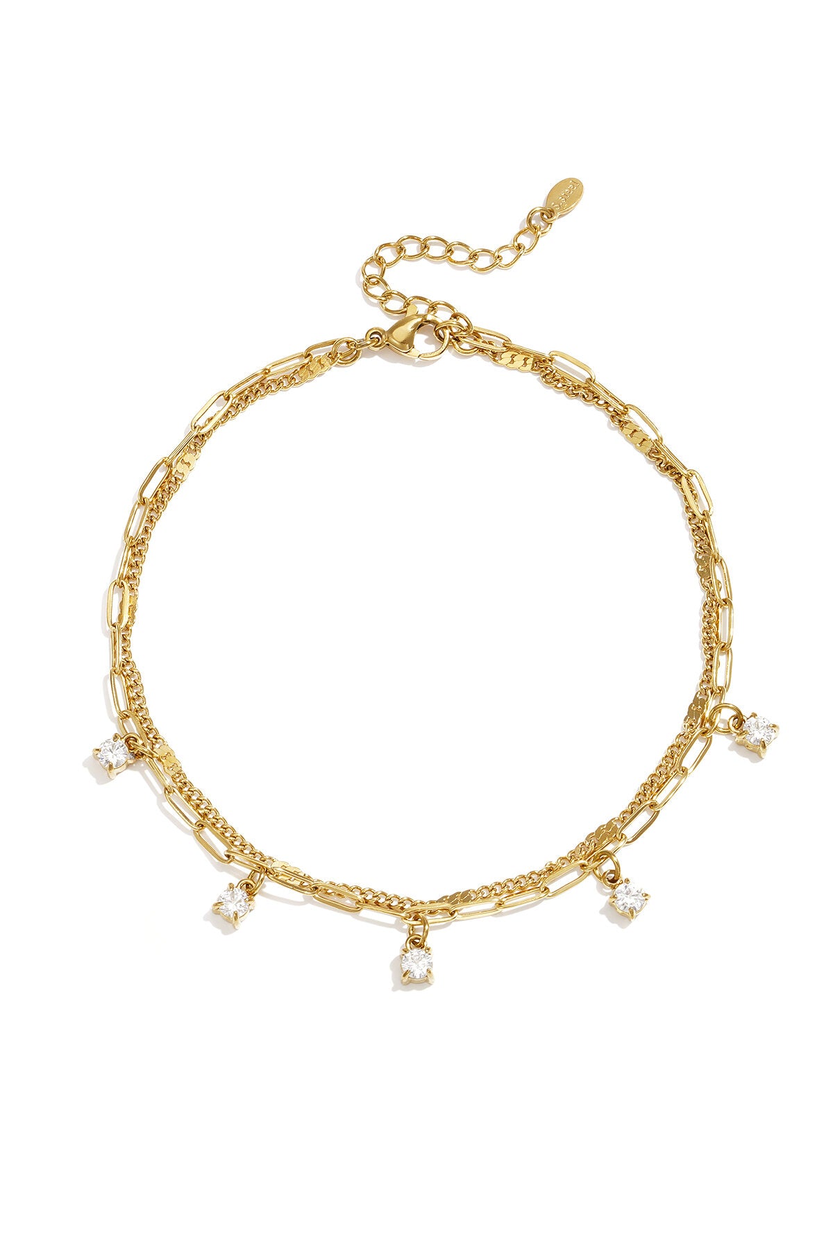 Enkelbandjes Van Roestvrij Staal Met Schakelketting