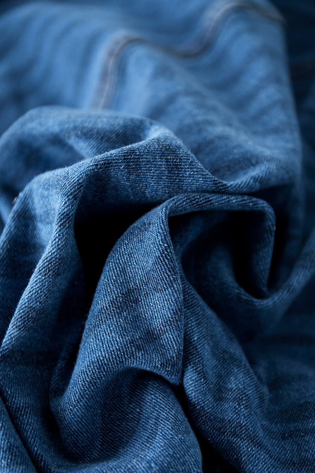 Blauwe Geknepen Fringetjes Jasje