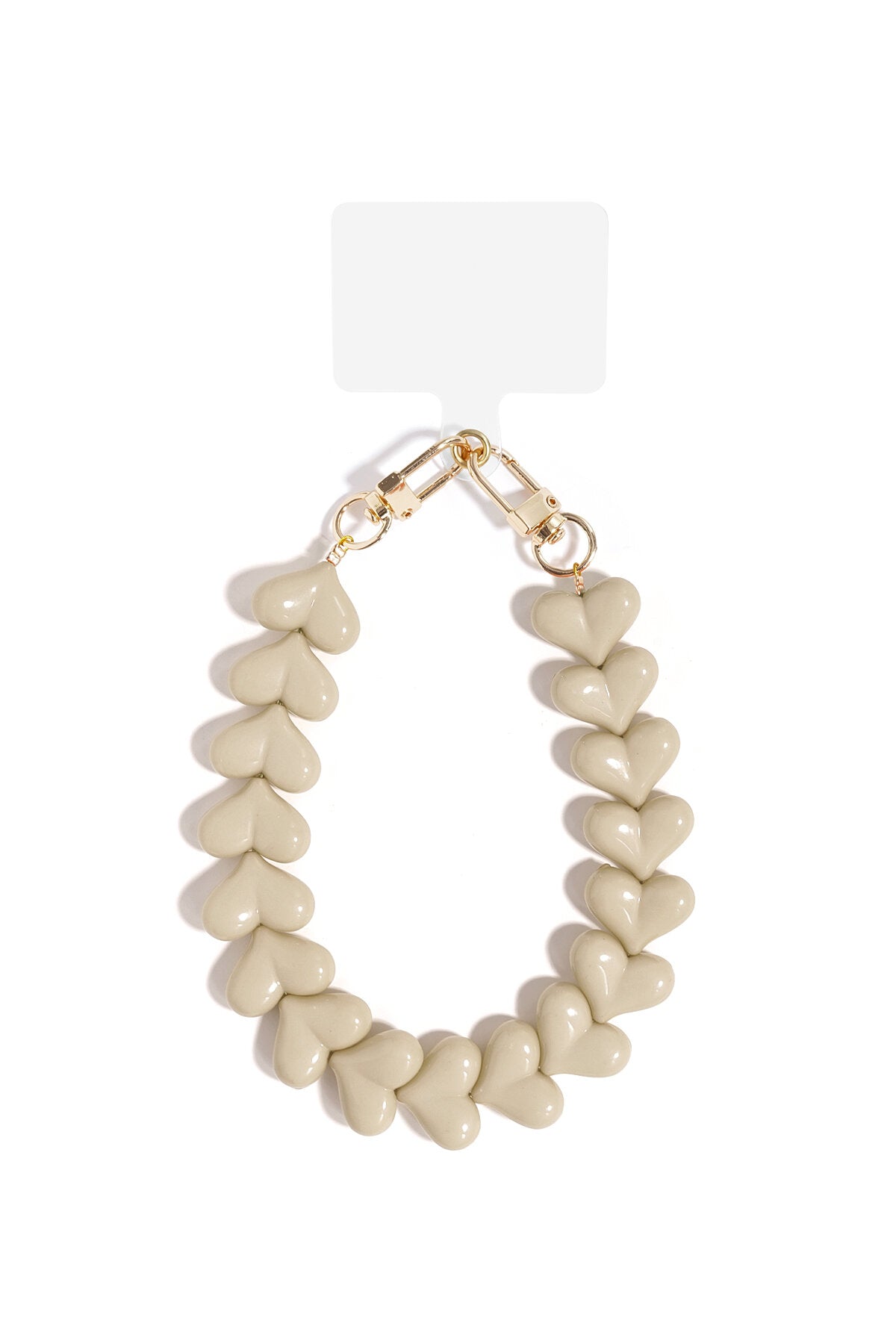 Acryl Hart Telefoonketting
