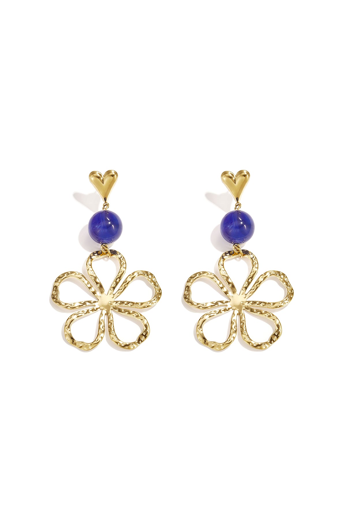 Oorbellen Met Bloemen Hangertjes 