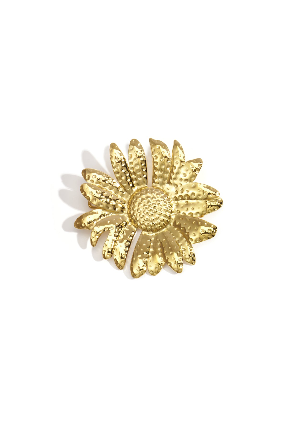 Broche Haarspeld In Bloemvorm Met Stippenmotief