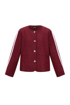 Geweven Polyestervezel Vrouwen Jas Elegant Ruit Herfst/Winter