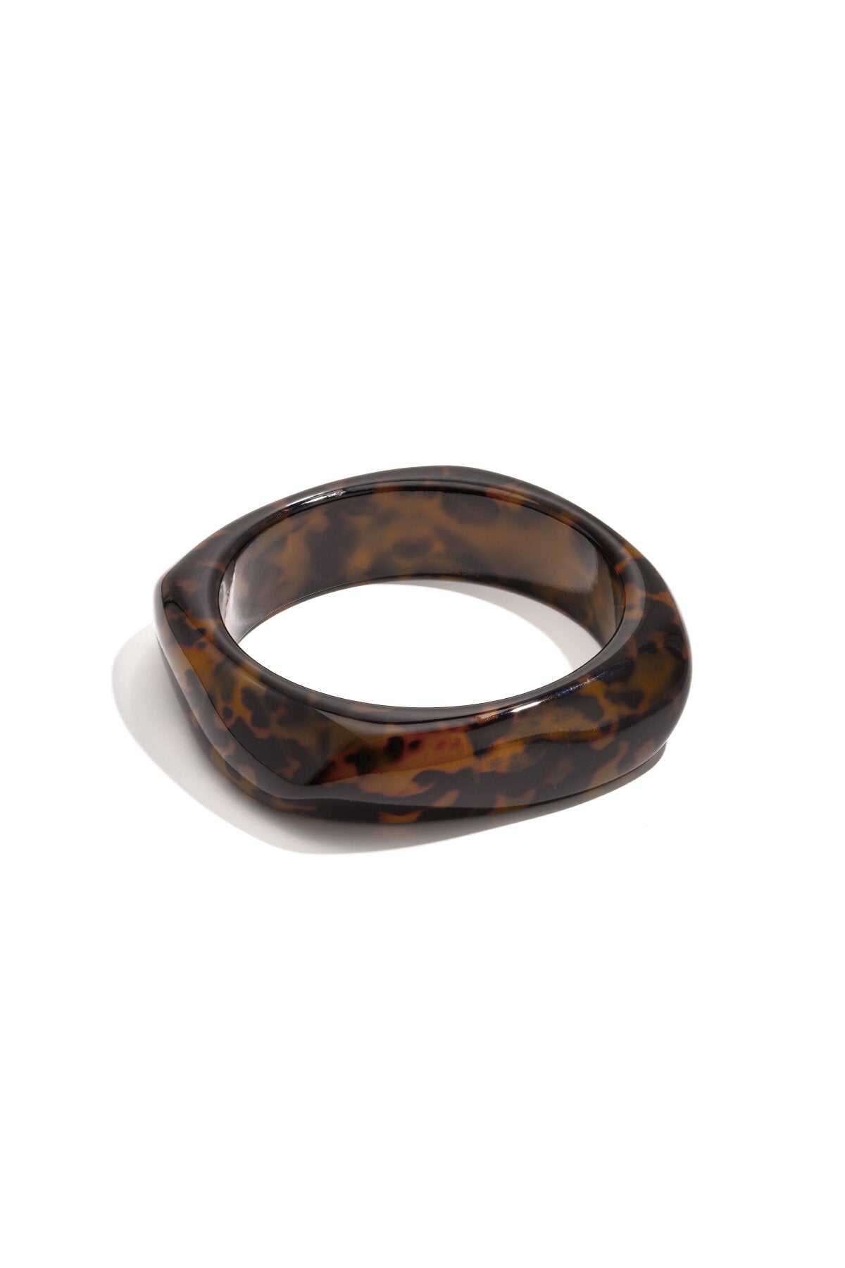 Stijlvolle Leopardenprint Resin Armband