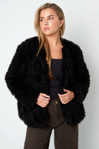 Geweven Polyestervezel Vrouwen Jas Elegant Solide Kleur Herfst/Winter
