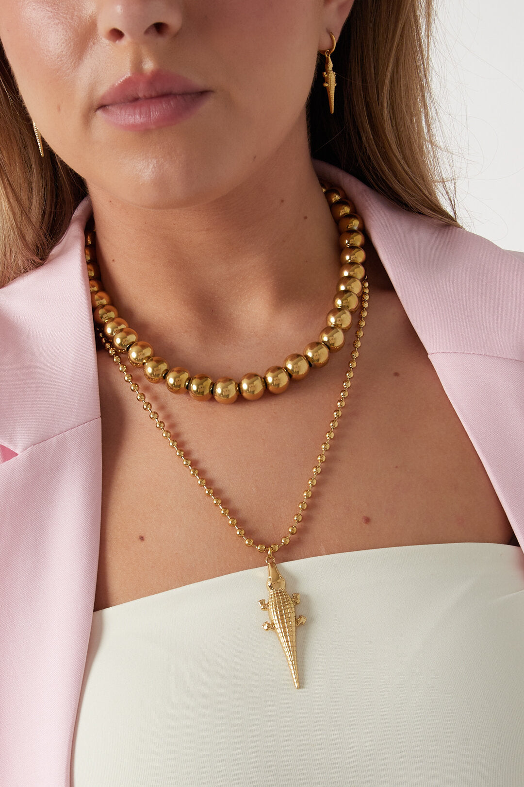 Elegante Dierlijke Hangertjes Halsketting