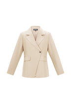 Geweven Polyestervezel Vrouwenpak Elegant Solide Kleur Herfst/Winter