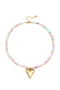 Elegante Hartvormige Kralenketting