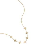 Ketting Met Zirkonia Belegde Klavers