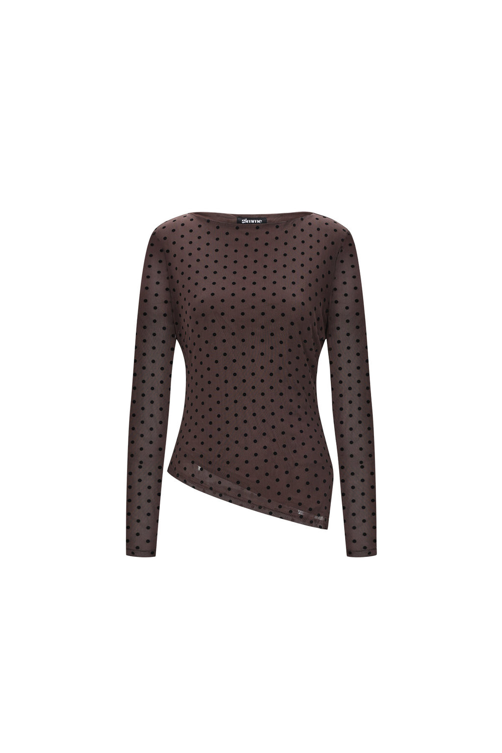 Lange Mouw Blouse met Stippen