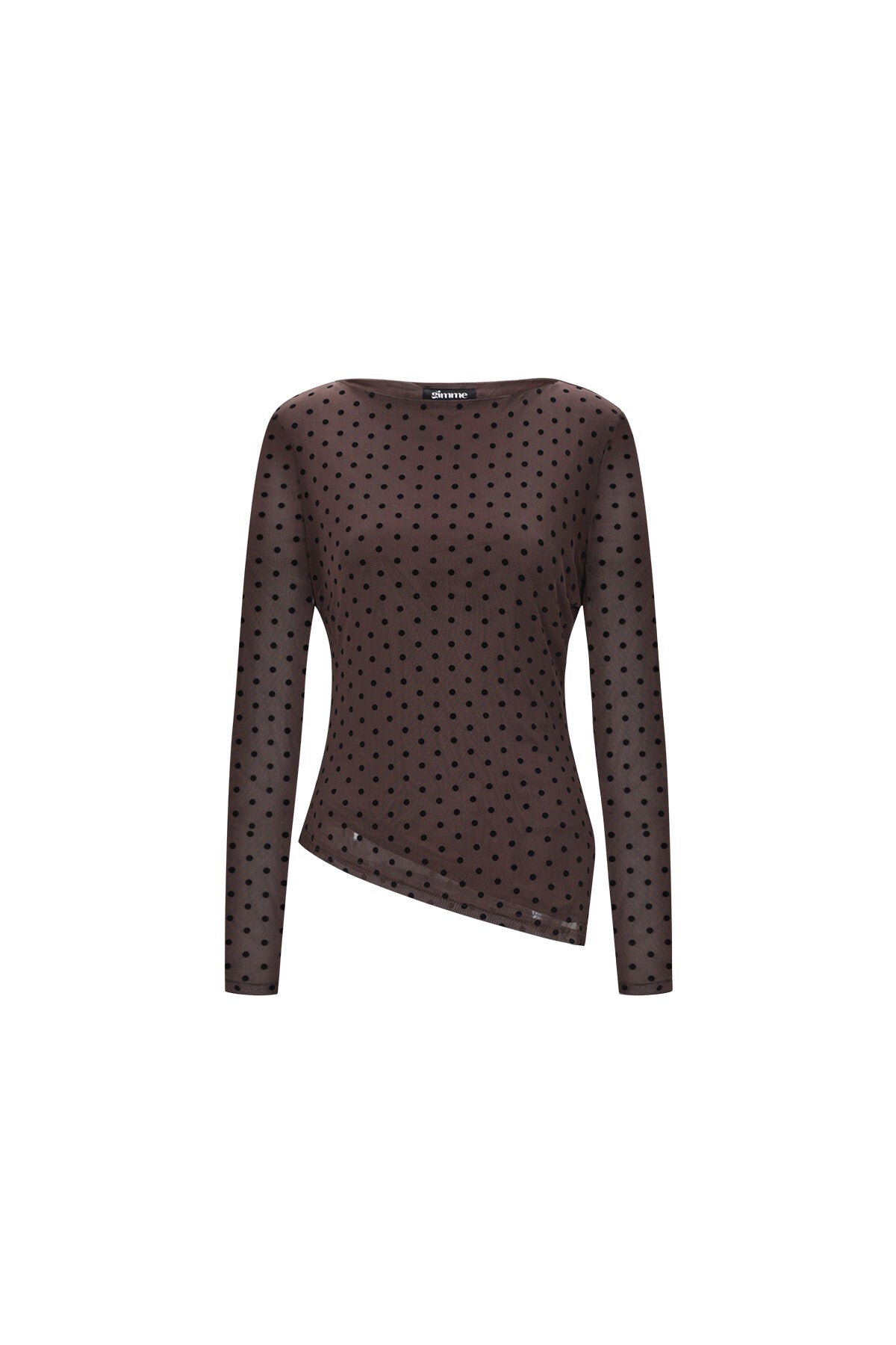 Lange Mouw Blouse met Stippen