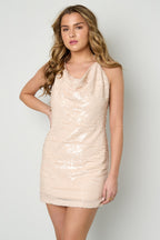 Jurk Met Waterval-Effect En Pailletten