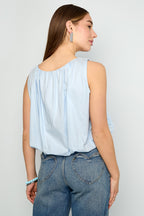 Casual Katoenen Mouwloze Top